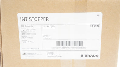 Braun 418020 INT Stopper - Box of 100